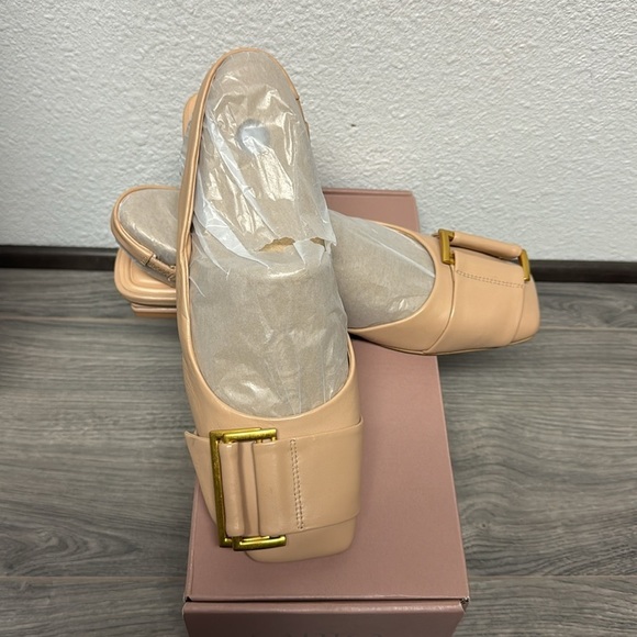 Franco Sarto Tracy Slingback In Nude Leather - Picture 7 of 8